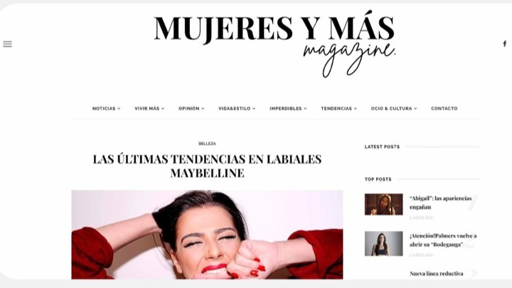Falabella — publicación en mujeresymas.cl